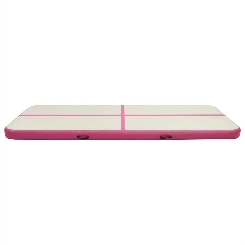 Inflatable Gymnastics Mat with Pump 500x100x15 cm PVC Pink 6 Inflatable Gymnastics Mat with Pump 500x100x15 cm PVC Pink - Image 4