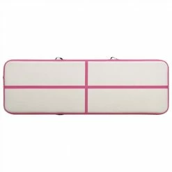 Inflatable Gymnastics Mat with Pump 500x100x15 cm PVC Pink 12 Inflatable Gymnastics Mat with Pump 500x100x15 cm PVC Pink -Sports Shop Inflatable Gymnastics Mat with Pump 500x100x15 cm PVC Pink 490662 4