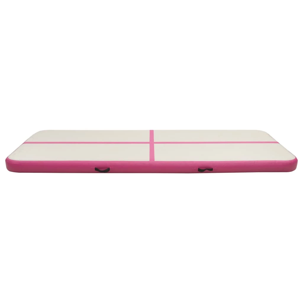 Inflatable Gymnastics Mat with Pump 500x100x20 cm PVC Pink 6 Inflatable Gymnastics Mat with Pump 500x100x20 cm PVC Pink - Image 4