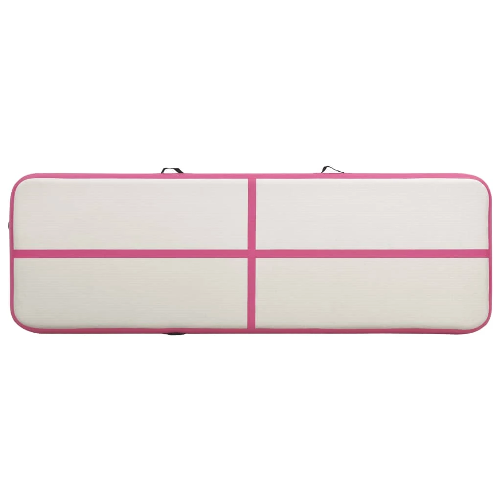 Inflatable Gymnastics Mat with Pump 500x100x20 cm PVC Pink 7 Inflatable Gymnastics Mat with Pump 500x100x20 cm PVC Pink - Image 5