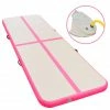 Inflatable Gymnastics Mat with Pump 600x100x10 cm PVC Pink -Sports Shop Inflatable Gymnastics Mat with Pump 600x100x10 cm PVC Pink 428402 0