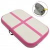 Inflatable Gymnastics Mat with Pump 60x100x10 cm PVC Pink