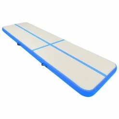 Inflatable Gymnastics Mat with Pump 800x100x15 cm PVC Blue -Sports Shop Inflatable Gymnastics Mat with Pump 800x100x15 cm PVC Blue 486298 2
