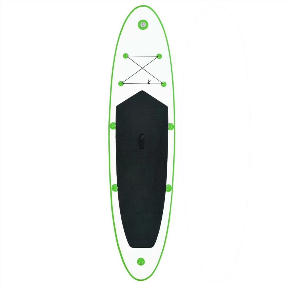 Inflatable Stand Up Paddle Board Set Green and White 6 Inflatable Stand Up Paddle Board Set Green and White - Image 4
