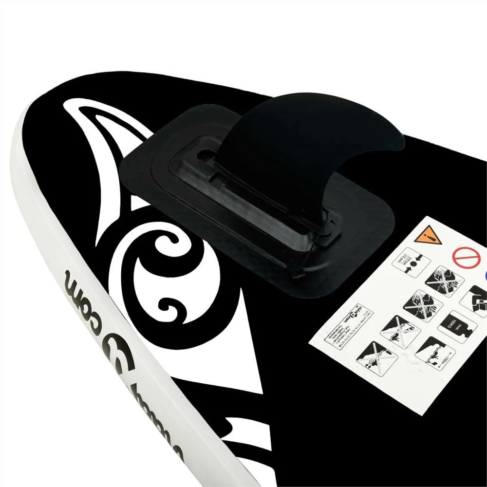 Inflatable Stand Up Paddleboard Set 305x76x15 cm Black 7 Inflatable Stand Up Paddleboard Set 305x76x15 cm Black - Image 5