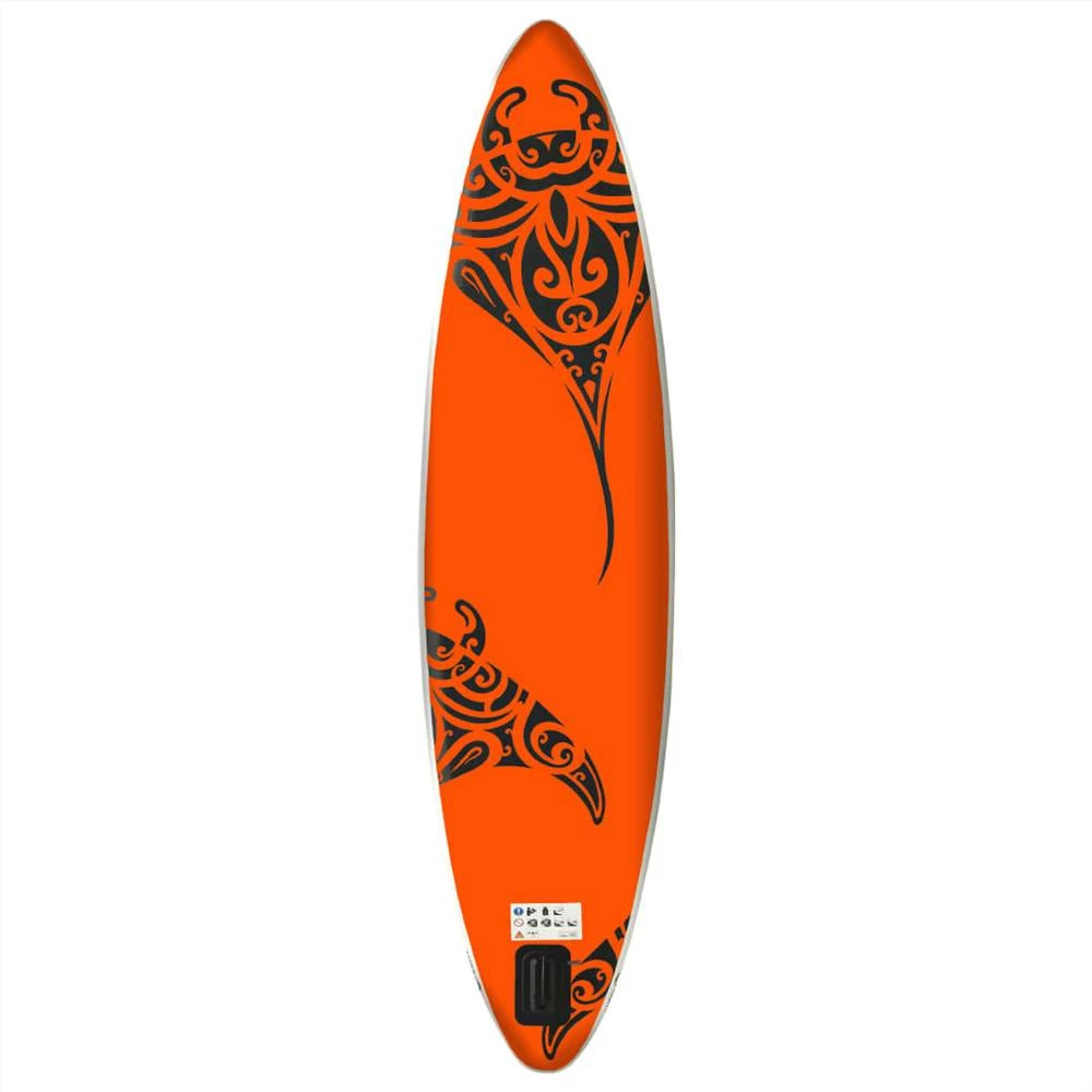 Inflatable Stand Up Paddleboard Set 320x76x15 cm Orange 6 Inflatable Stand Up Paddleboard Set 320x76x15 cm Orange - Image 4