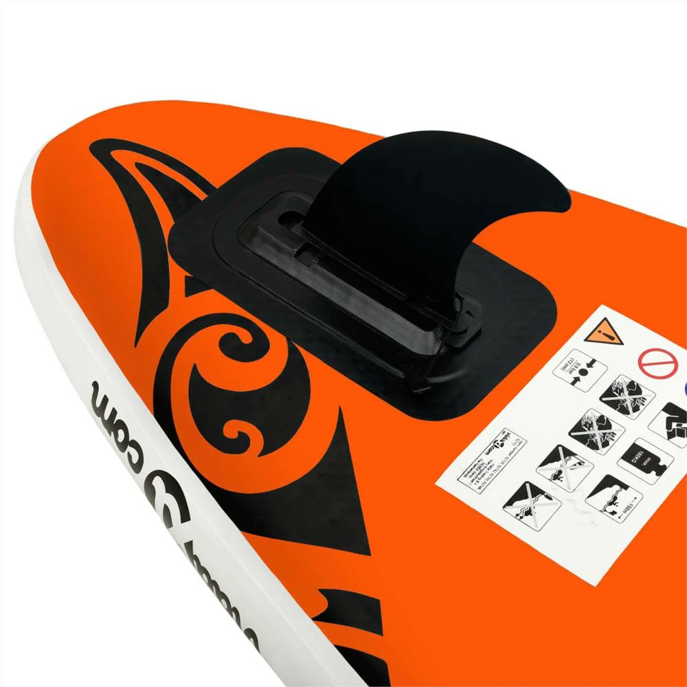 Inflatable Stand Up Paddleboard Set 320x76x15 cm Orange 7 Inflatable Stand Up Paddleboard Set 320x76x15 cm Orange - Image 5