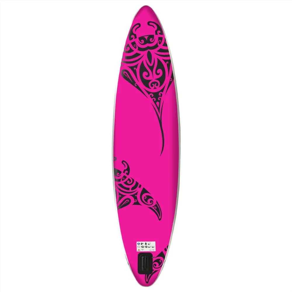 Inflatable Stand Up Paddleboard Set 320x76x15 cm Pink 6 Inflatable Stand Up Paddleboard Set 320x76x15 cm Pink - Image 4