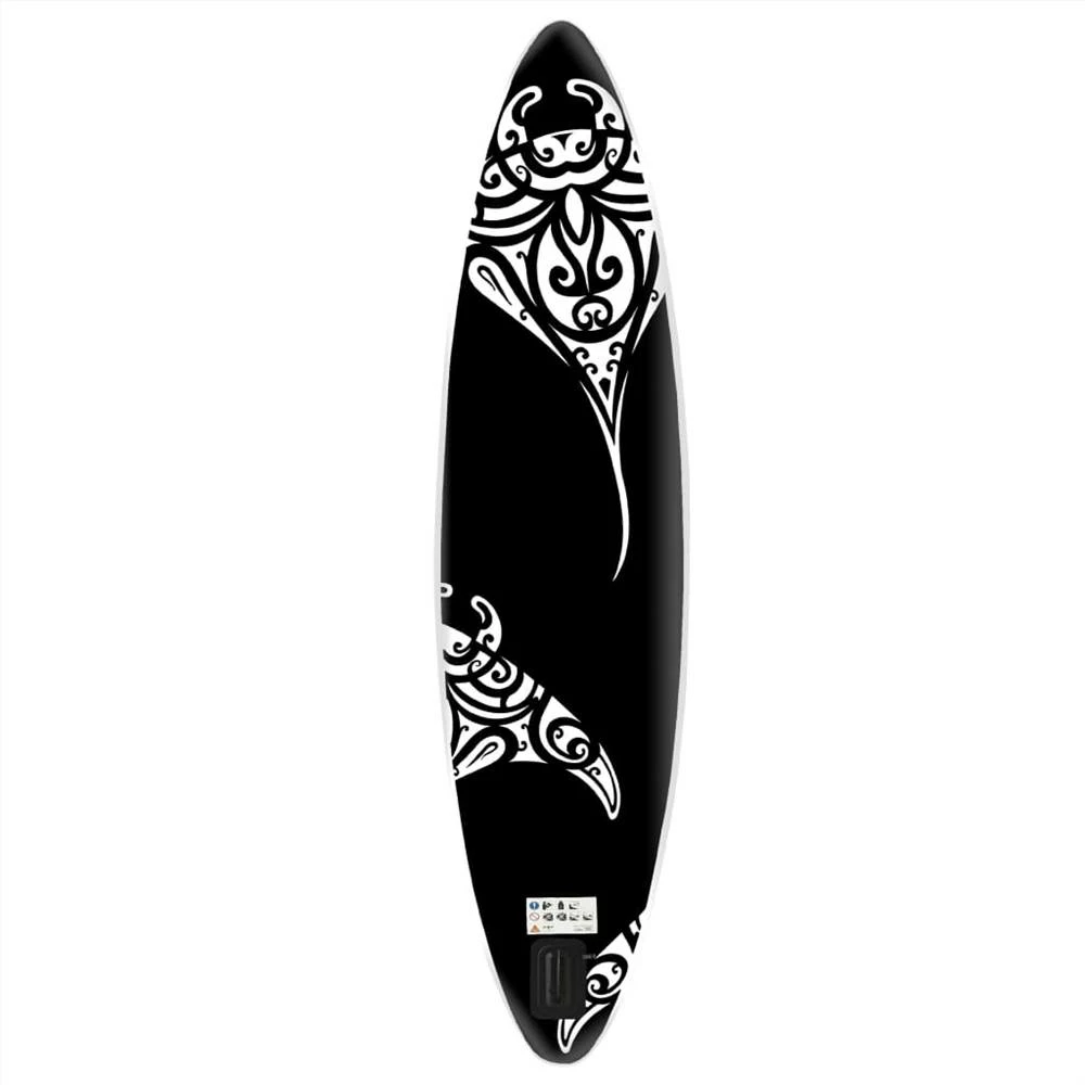 Inflatable Stand Up Paddleboard Set 366x76x15 cm Black 6 Inflatable Stand Up Paddleboard Set 366x76x15 cm Black - Image 4