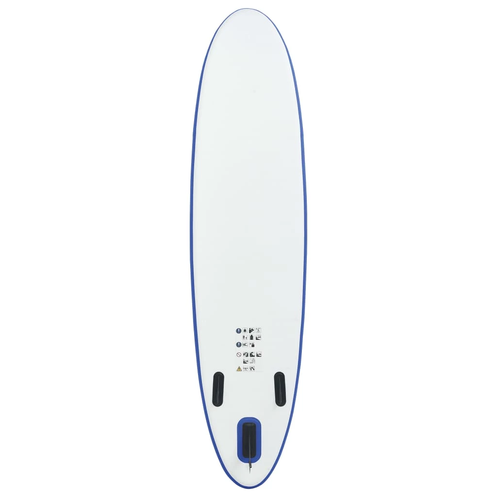 Inflatable Stand Up Paddleboard Set Blue and White 6 Inflatable Stand Up Paddleboard Set Blue and White - Image 4