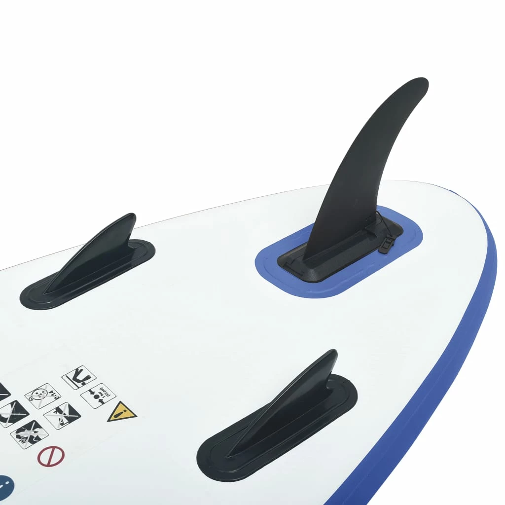 Inflatable Stand Up Paddleboard Set Blue and White 7 Inflatable Stand Up Paddleboard Set Blue and White - Image 5