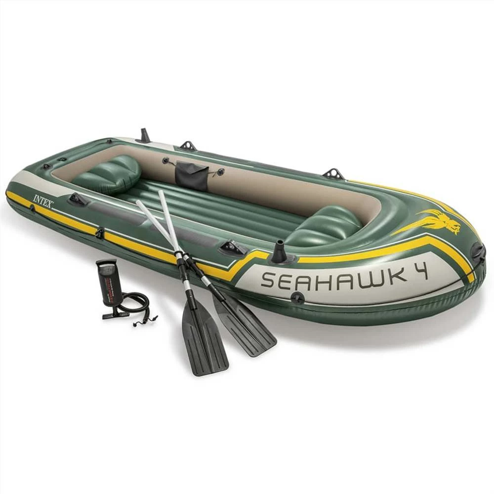 Intex Seahawk 4 Set Inflatable Boat with Oars and Pump 68351NP 3 Intex Seahawk 4 Set Inflatable Boat with Oars and Pump 68351NP