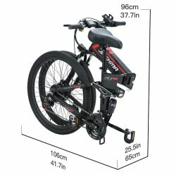 JINGHMA R3 500W 48V 12.8Ah 26 Inch Tire Electric Bicycle 40km/h Max Speed 70km Range 120kg Max Load with 2 Batteries -Sports Shop JINGHMA R3 500W 48V 12 8Ah Electric Bicycle with 2 Batteries 498413 4