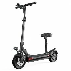 JOYOR Y5-S Electric Scooter with Seat 10 Inch Tires 13Ah 48V Battery 500W Brushless Motor 25Km/h Max Speed 120KG Load 36.9 Miles Long Range - Black