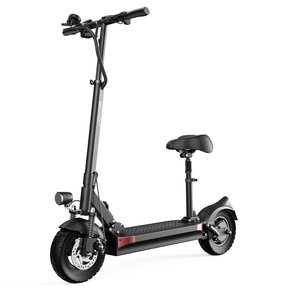 JOYOR Y5-S Electric Scooter with Seat 10 Inch Tires 13Ah 48V Battery 500W Brushless Motor 25Km/h Max Speed 120KG Load 36.9 Miles Long Range - Black 3 JOYOR Y5-S Electric Scooter with Seat 10 Inch Tires 13Ah 48V Battery 500W Brushless Motor 25Km/h Max Speed 120KG Load 36.9 Miles Long Range - Black