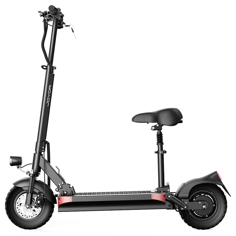 JOYOR Y5-S Electric Scooter with Seat 10 Inch Tires 13Ah 48V Battery 500W Brushless Motor 25Km/h Max Speed 120KG Load 36.9 Miles Long Range - Black 4 JOYOR Y5-S Electric Scooter with Seat 10 Inch Tires 13Ah 48V Battery 500W Brushless Motor 25Km/h Max Speed 120KG Load 36.9 Miles Long Range - Black - Image 2
