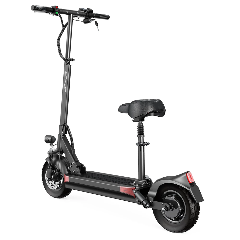 JOYOR Y5-S Electric Scooter with Seat 10 Inch Tires 13Ah 48V Battery 500W Brushless Motor 25Km/h Max Speed 120KG Load 36.9 Miles Long Range - Black 6 JOYOR Y5-S Electric Scooter with Seat 10 Inch Tires 13Ah 48V Battery 500W Brushless Motor 25Km/h Max Speed 120KG Load 36.9 Miles Long Range - Black - Image 4