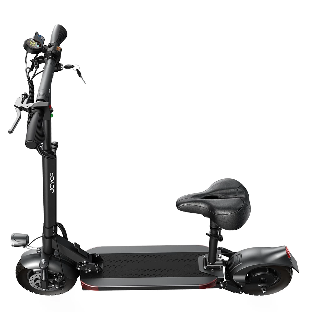 JOYOR Y5-S Electric Scooter with Seat 10 Inch Tires 13Ah 48V Battery 500W Brushless Motor 25Km/h Max Speed 120KG Load 36.9 Miles Long Range - Black 7 JOYOR Y5-S Electric Scooter with Seat 10 Inch Tires 13Ah 48V Battery 500W Brushless Motor 25Km/h Max Speed 120KG Load 36.9 Miles Long Range - Black - Image 5