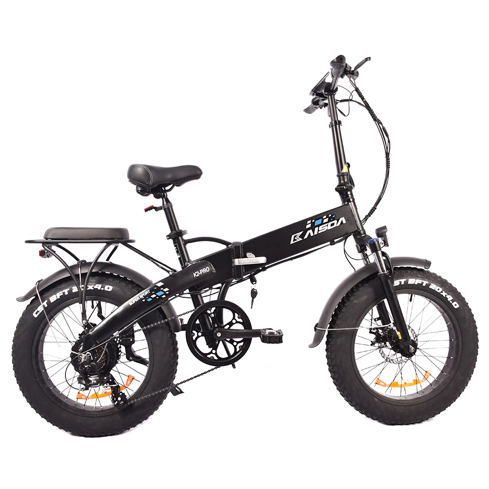 KAISDA K2 Pro Folding Electric Moped Bike Mountain Bicycle 20*4.0 Inch Fat Tire Bafang 350W Motor Max Speed 25Km/h 48V 12.8AH Battery Max Load 150KG SHIMANO 21 Speed APP Control - Black 3 KAISDA K2 Pro Folding Electric Moped Bike Mountain Bicycle 20*4.0 Inch Fat Tire Bafang 350W Motor Max Speed 25Km/h 48V 12.8AH Battery Max Load 150KG SHIMANO 21 Speed APP Control - Black