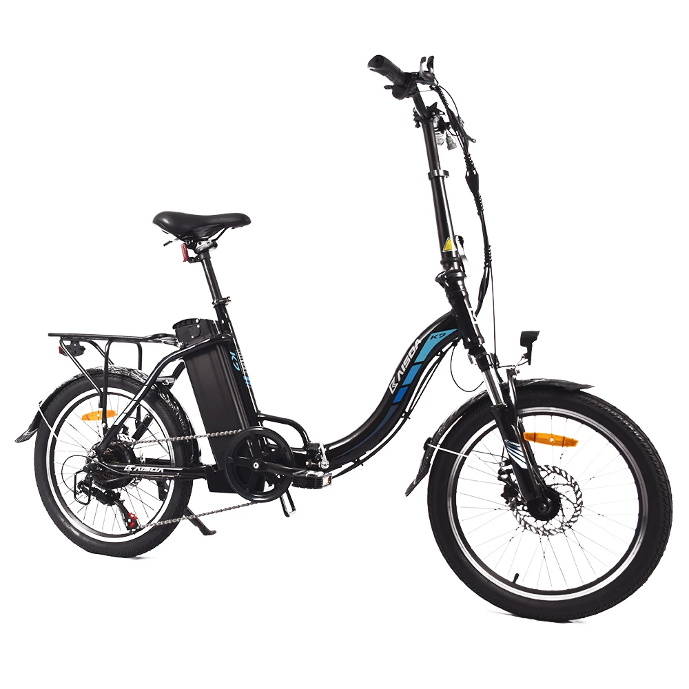 KAISDA K7 Folding Electric Moped Bike 20*1.95 Inch Tire 350W Motor 25-28Km/h Max Speed Mountain Bicycle SHIMANO 21-Speed APP Control - Black 7 KAISDA K7 Folding Electric Moped Bike 20*1.95 Inch Tire 350W Motor 25-28Km/h Max Speed Mountain Bicycle SHIMANO 21-Speed APP Control - Black - Image 5