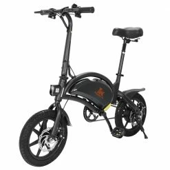 [Ship to UK] KugooKirin V1 (KIRIN B2) Folding Moped Electric Bike E-Scooter with Pedals 400W Brushless Motor Max Speed 45km/h 7.5AH Lithium Battery Disc Brake 14 Inch Pneumatic Tires Smart App Control Child Saddle - Black -Sports Shop KUGOO V1 Folding Moped Electric Bike 12 Inch Black 466017 2 1