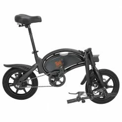 [Ship to UK] KugooKirin V1 (KIRIN B2) Folding Moped Electric Bike E-Scooter with Pedals 400W Brushless Motor Max Speed 45km/h 7.5AH Lithium Battery Disc Brake 14 Inch Pneumatic Tires Smart App Control Child Saddle - Black -Sports Shop KUGOO V1 Folding Moped Electric Bike 12 Inch Black 466017 4 1