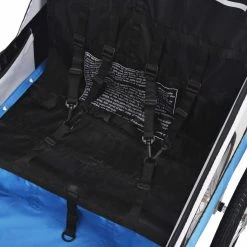 Kids' Bicycle Trailer Grey and Blue 30 kg -Sports Shop Kids Bicycle Trailer Grey and Blue 30 kg 428519 3