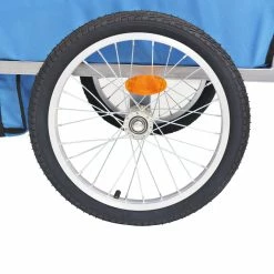 Kids' Bicycle Trailer Grey and Blue 30 kg -Sports Shop Kids Bicycle Trailer Grey and Blue 30 kg 428519 4