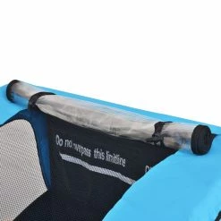 Kids' Bicycle Trailer Grey and Blue 30 kg -Sports Shop Kids Bicycle Trailer Grey and Blue 30 kg 432628 2