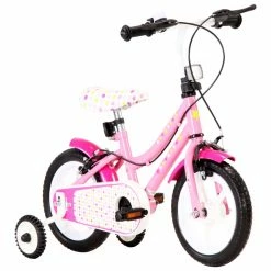 Kids Bike 12 inch White and Pink -Sports Shop Kids Bike 12 inch White and Pink 427153 1