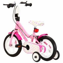 Kids Bike 12 inch White and Pink -Sports Shop Kids Bike 12 inch White and Pink 427153 2