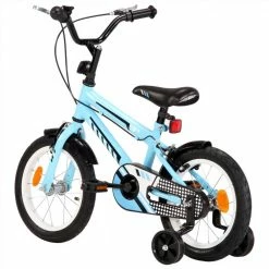 Kids Bike 14 inch Black and Blue -Sports Shop Kids Bike 14 inch Black and Blue 488171 2