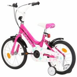 Kids Bike 16 inch Black and Pink -Sports Shop Kids Bike 16 inch Black and Pink 427196 2