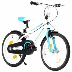 Kids Bike 18 inch Blue and White -Sports Shop Kids Bike 18 inch Blue and White 489815 1