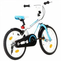 Kids Bike 18 inch Blue and White -Sports Shop Kids Bike 18 inch Blue and White 489815 2
