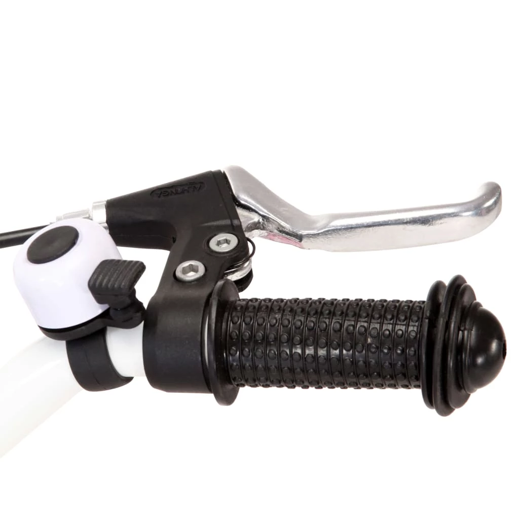 Kids Bike with Front Carrier 12 inch White and Pink 8 Kids Bike with Front Carrier 12 inch White and Pink - Image 6