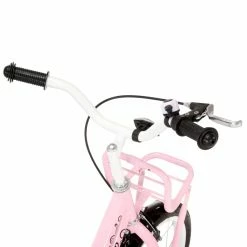 Kids Bike with Front Carrier 14 inch White and Pink -Sports Shop Kids Bike with Front Carrier 14 inch White and Pink 427214 3