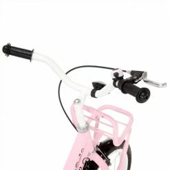 Kids Bike with Front Carrier 16 inch White and Pink -Sports Shop Kids Bike with Front Carrier 16 inch White and Pink 488893 3
