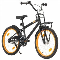 Kids Bike with Front Carrier 20 inch Black and Orange -Sports Shop Kids Bike with Front Carrier 20 inch Black and Orange 487508 3