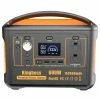 Kingboss 600W Portable Power Station, 568WH 153600mAh Outdoor Solar Generator with QC3.0/AC/USB DC/USB-C Output - Orange