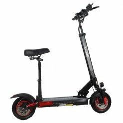 KugooKirin M4 PRO Foldable Electric Scooter Upgraded Version 10 Inch Off-Road Tyre 500W Brushless Motor 48V 18Ah Battery 3 Speed Modes Dual Disc Brake Max Speed 45KM/h LED Display 70KM Long Range with Seat Removable Saddle - Black -Sports Shop KugooKirin M4 PRO Foldable Electric Scooter Upgraded Version 48V 18Ah 507618 3
