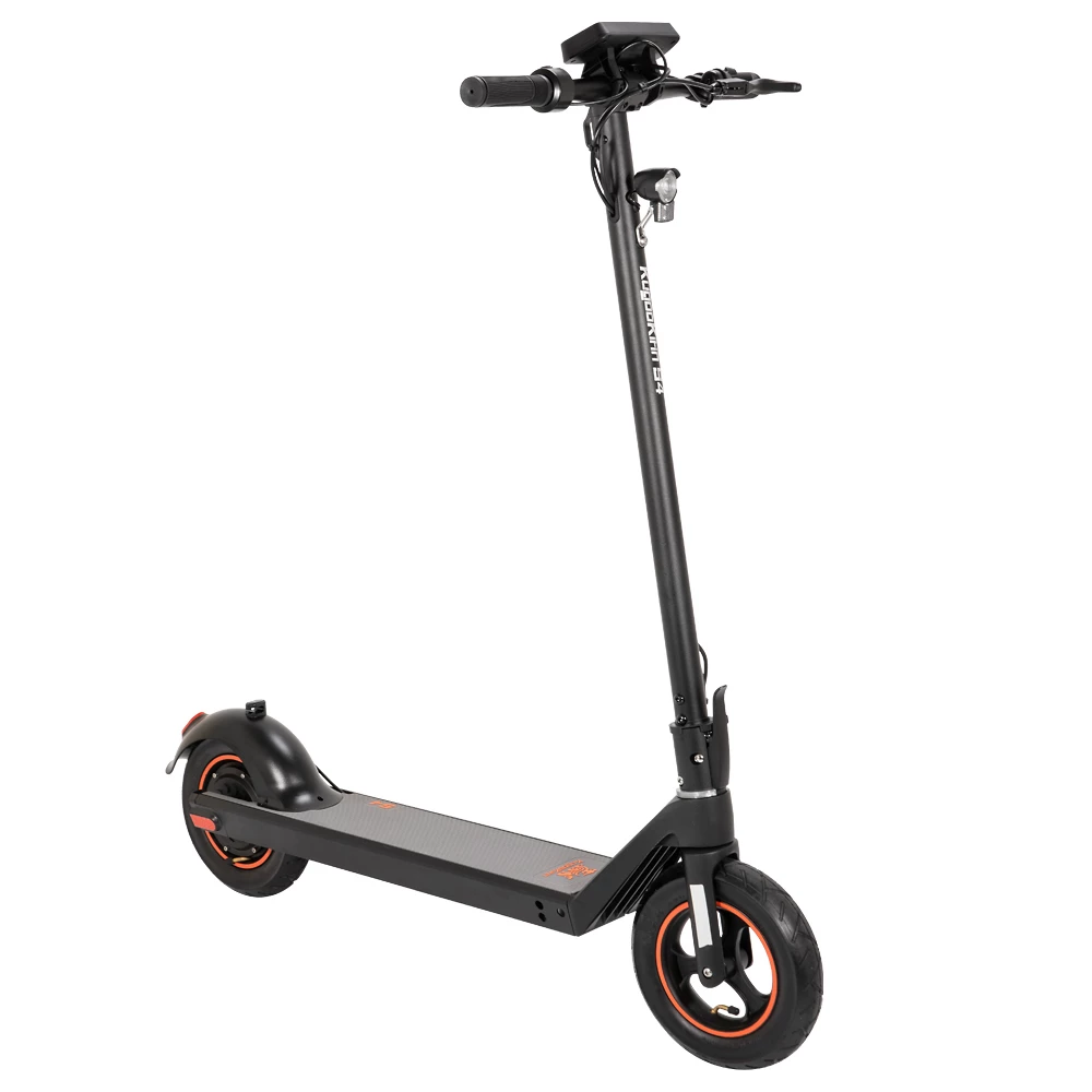KugooKirin S4 10 inch Pneumatic Tire Folding Electric Scooter Big Touch Dashboard 10Ah Battery 350W Motor 3 Speed Modes Max 35km/h 40KM Max Range EABS+Rear Disc Brake Easily Folded - Black 5 KugooKirin S4 10 inch Pneumatic Tire Folding Electric Scooter Big Touch Dashboard 10Ah Battery 350W Motor 3 Speed Modes Max 35km/h 40KM Max Range EABS+Rear Disc Brake Easily Folded - Black - Image 3