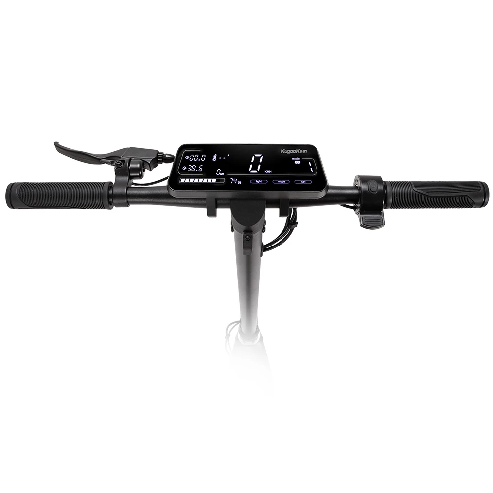 KugooKirin S4 10 inch Pneumatic Tire Folding Electric Scooter Big Touch Dashboard 10Ah Battery 350W Motor 3 Speed Modes Max 35km/h 40KM Max Range EABS+Rear Disc Brake Easily Folded - Black 8 KugooKirin S4 10 inch Pneumatic Tire Folding Electric Scooter Big Touch Dashboard 10Ah Battery 350W Motor 3 Speed Modes Max 35km/h 40KM Max Range EABS+Rear Disc Brake Easily Folded - Black - Image 6