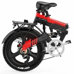 LANKELEISI G650 Electric Folding Bike 400W Motor 14.5Ah Battery 20 inch Tire for Commuting - Red -Sports Shop LANKELEISI G650 Electric Folding Bike 400W Motor Red 518095 1