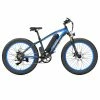 LANKELEISI XF4000 Electric Bike 48V 1000W Motor 16Ah Battery 26*4.0'' Fat Tire Shimano 7 Speed - Blue