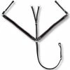 Leather Elastic Breastplate Martingale Adjustable Black Cob
