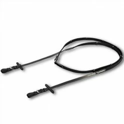 Leather Flash Bridle with Reins and Bit Black Cob -Sports Shop Leather Flash Bridle with Reins and Bit Black Cob 488364 4