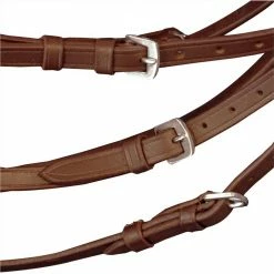 Leather Flash Bridle with Reins and Bit Brown Pony -Sports Shop Leather Flash Bridle with Reins and Bit Brown Pony 492478 2