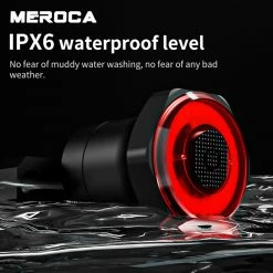 MEROCA WR25 Smart Bike Seatpost Tail Light Brake Sensing Bicycle Rear Flashlight with 500mAh Battery 4 Light Modes -Sports Shop MEROCA WR25 Bike Seatpost Smart Brake Sensing Tail Light 498612 2