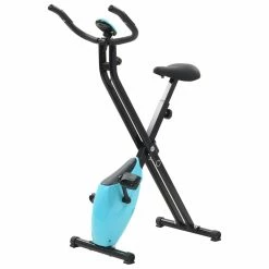 Magnetic Exercise X-Bike with Pulse Measurement Black and Blue